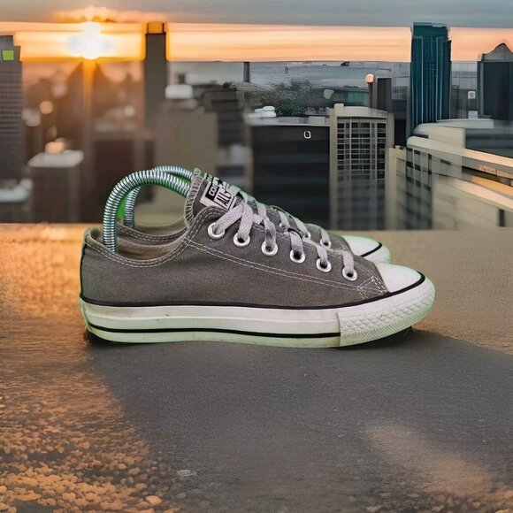 Converse Shoes - ✅Converse All Star Chuck Taylor Grey Low Top Canvas Sneakers Unisex Adult W7/M5